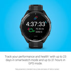 Garmin Forerunner® 965 Running Smartwatch, Colorful AMOLED Display, Training Metrics and Recovery Insights, Black and Powder Gray, 010-02809-00