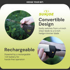 Sun Joe HJ604C 2-in-1 Cordless Grass Shear And Hedge Trimmer Black