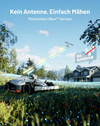 MAMMOTION LUBA 2 AWD 5000X Mähroboter ohne Begrenzungskabel, NetRTK+Vision, Keine RTK-Antenne erforderlich, Auto-Kartierung, Empf. 5000m², Max. 6000m², mit 4G-Modul, 80% Steigung