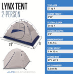ALPS Mountaineering Lynx 2-Person 3-Season Backpacking Tent