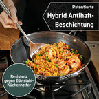 HexClad Hybrid Nonstick 15-Piece Cookware Set, 12" Wok, 8", 10", and 12" Pans with Lids, 2, 3, and 8Qt Pots with Lids, and 2 Silicone Trivets, Stay-Cool Handles, Dishwasher and Oven-Safe