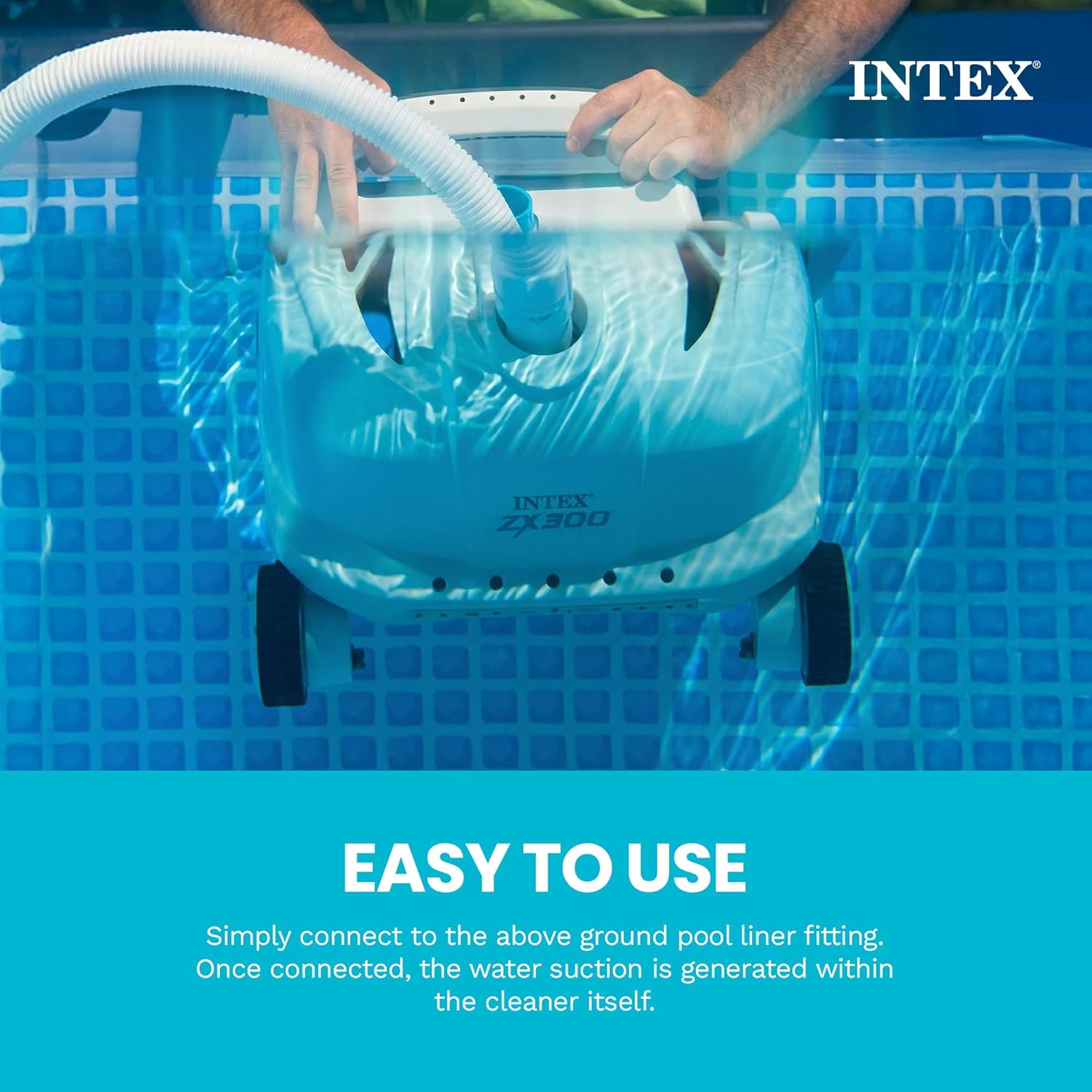 Intex ZX300 Deluxe Pressure-Side Above Ground Automatic Pool Cleaner