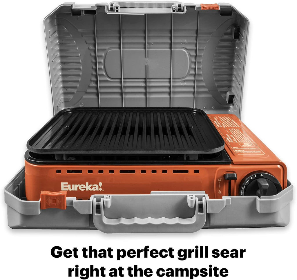 Eureka SPRK Portable Butane Camping Grill Potter's Clay