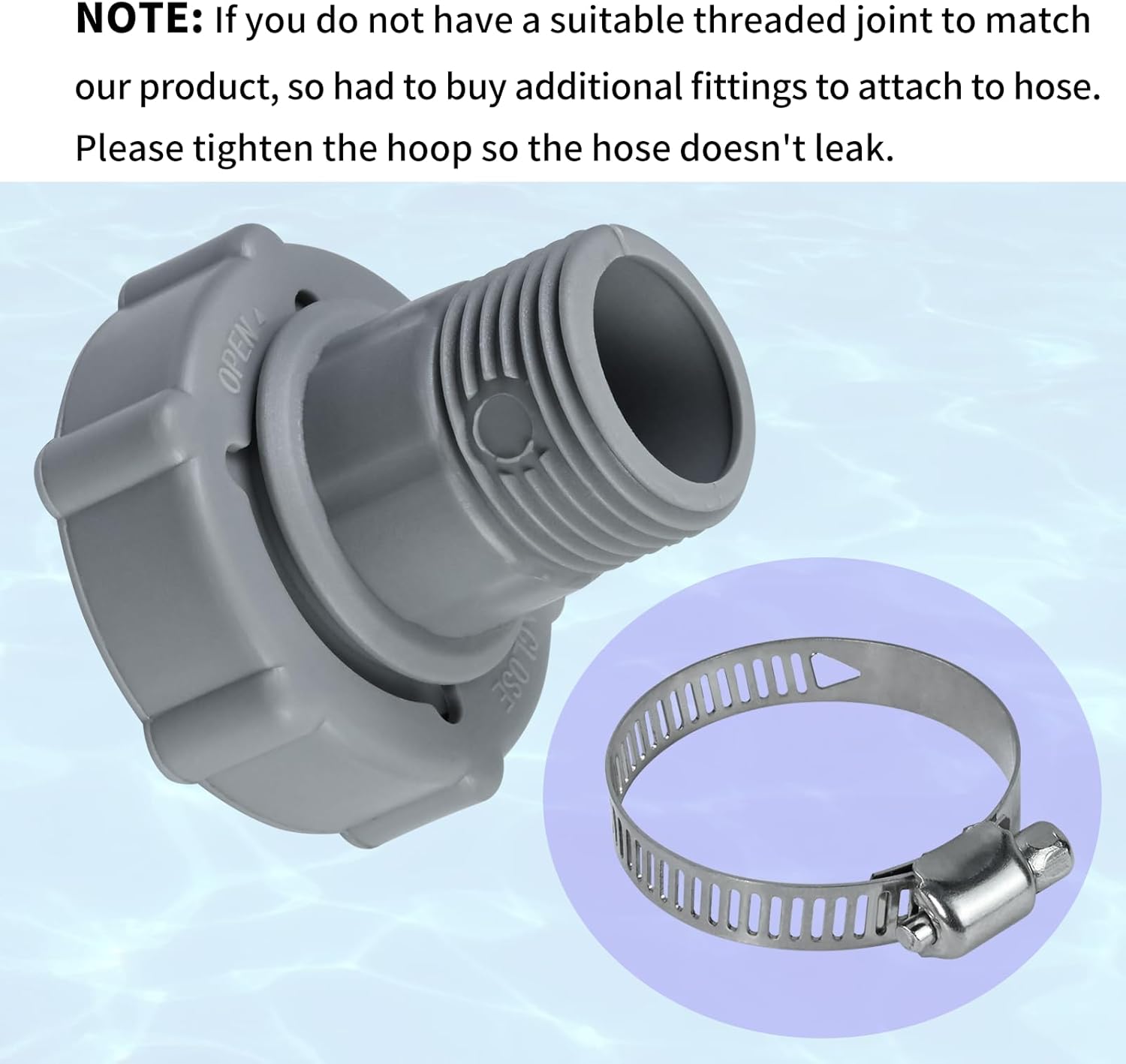 XJJ Swimming Pool Drain Fitting Brass 1.5in ID 1in OD
