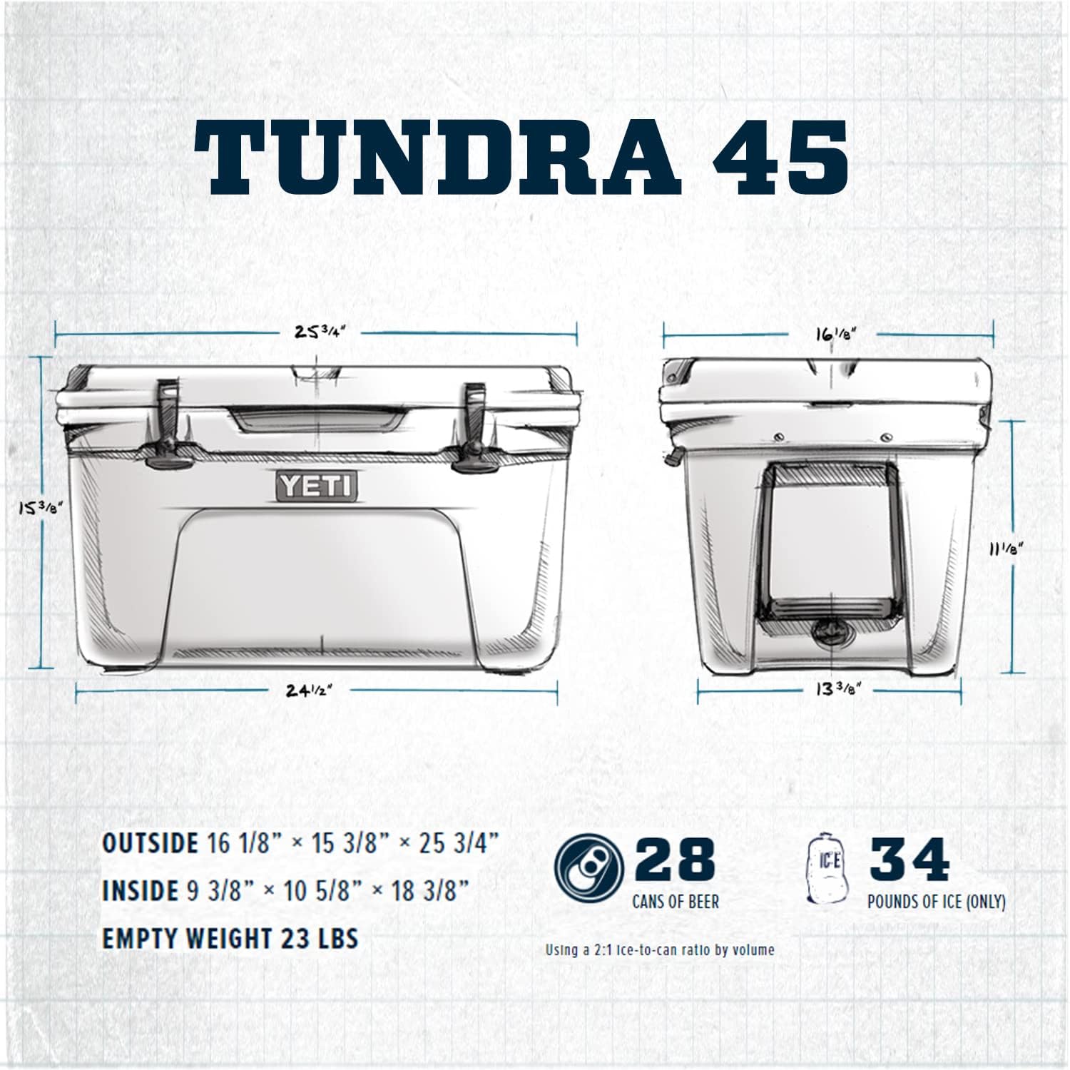 YETI Tundra 45 Cooler 45-Quart Green