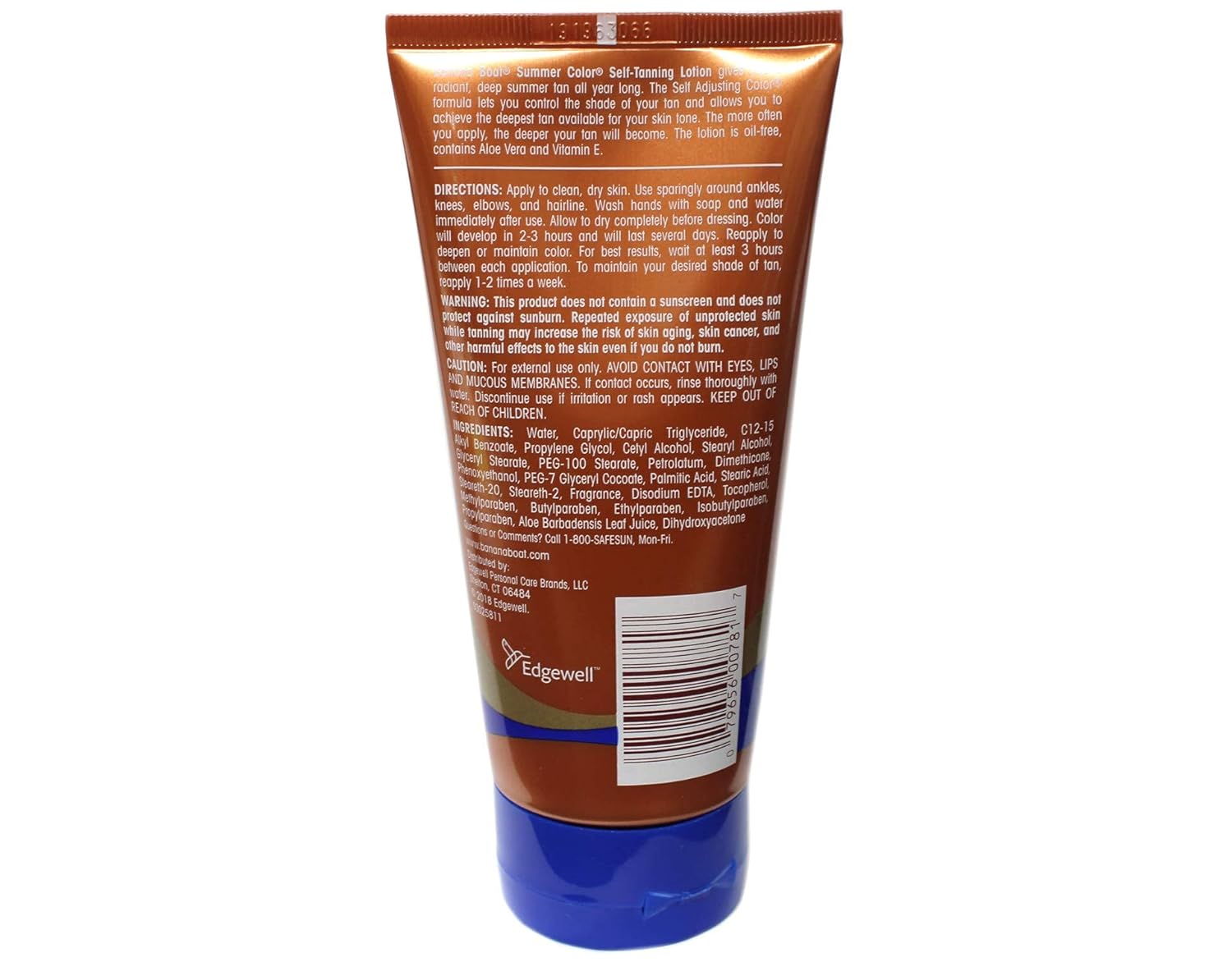 Banana Boat Summer Color Self-Tanning Lotion Deep Dark 2 Pack