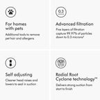 Dyson Ball Animal Total Clean Upright Vacuum, Corded, 290AW, Self-Adjusting Cleaner Head for All Floors, Homes with Pets