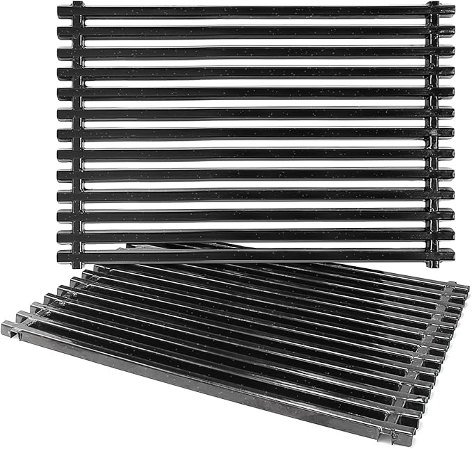 Hongso 17.4" Porcelain Steel Grill Grates for Weber Genesis Spirit