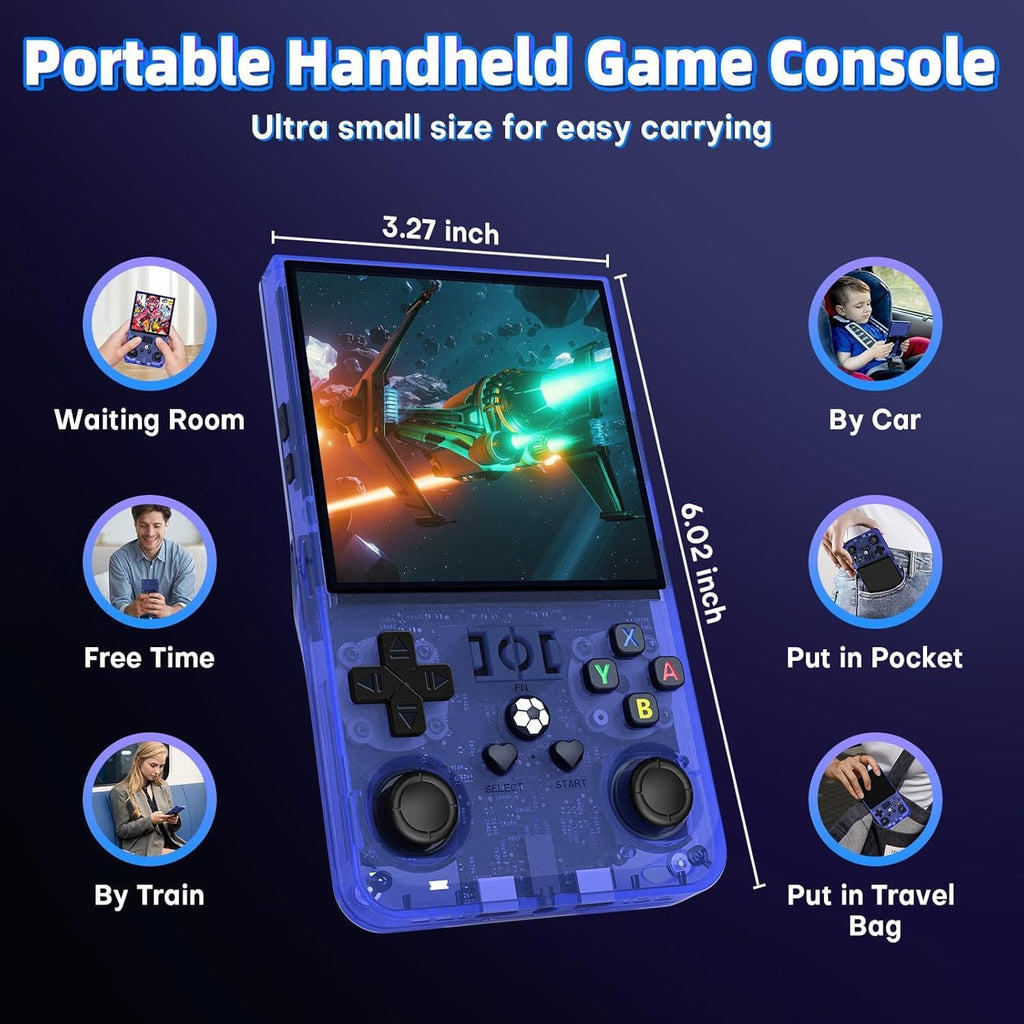 AQHH R36 Max Retro Gaming Console 4.0" IPS Screen 64GB
