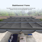 PURPLE LEAF 3 x 4m Aluminium Pergola Pavilion Grey