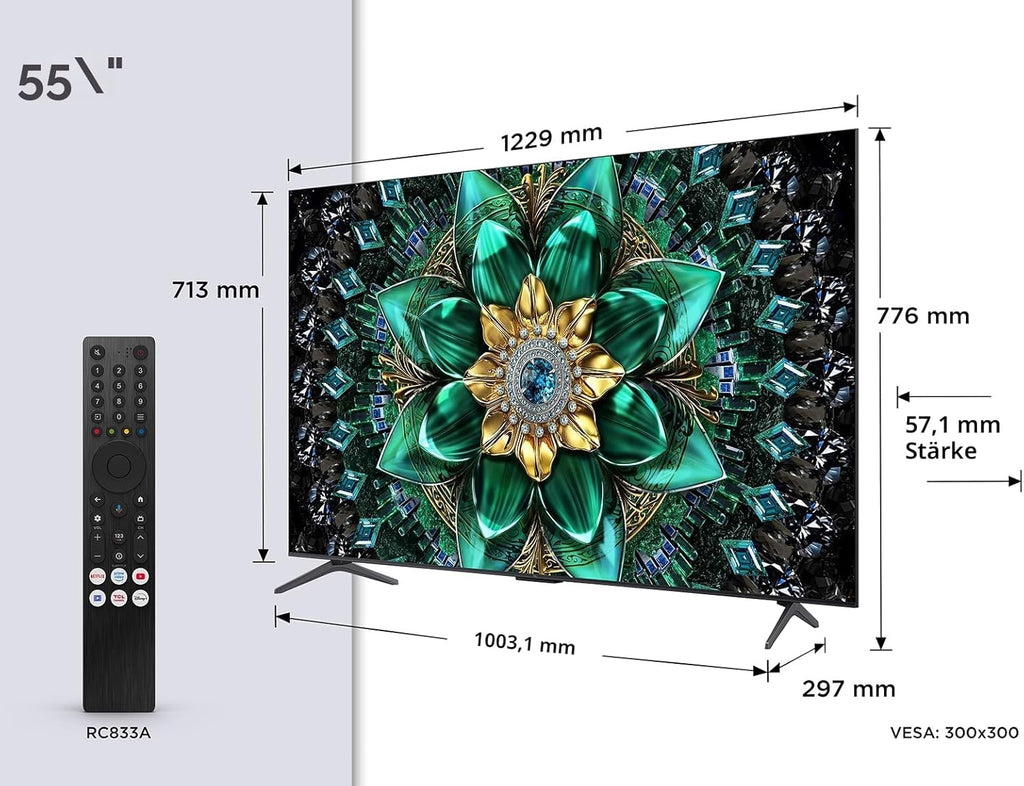 TCL 55Q6C QD-Mini LED 4K HDR Smart TV 55in Onkyo