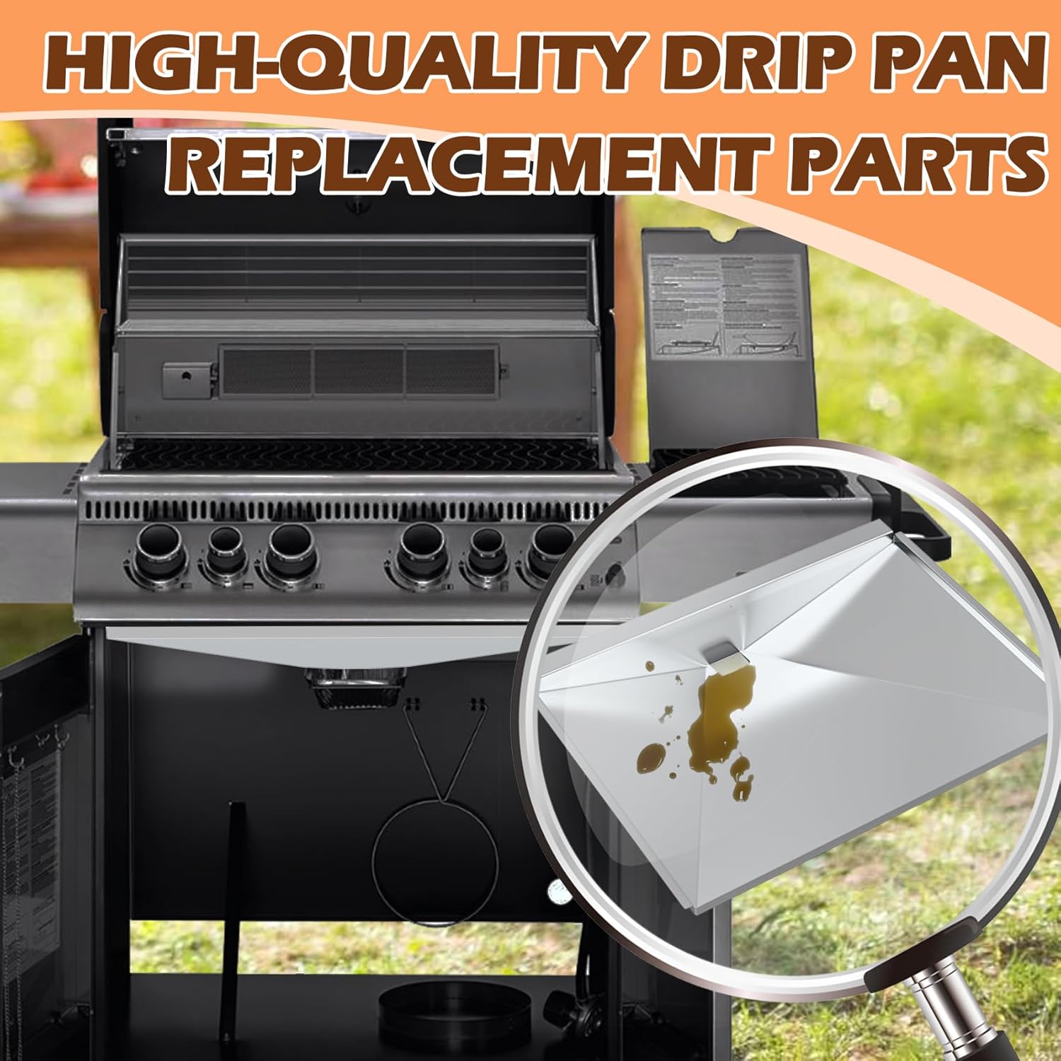 Moasker Grill Grease Tray Replacement for Napoleon Legend 485 23in x 17.5in