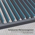 PURPLE LEAF Adjustable Louvered Roof Pergola