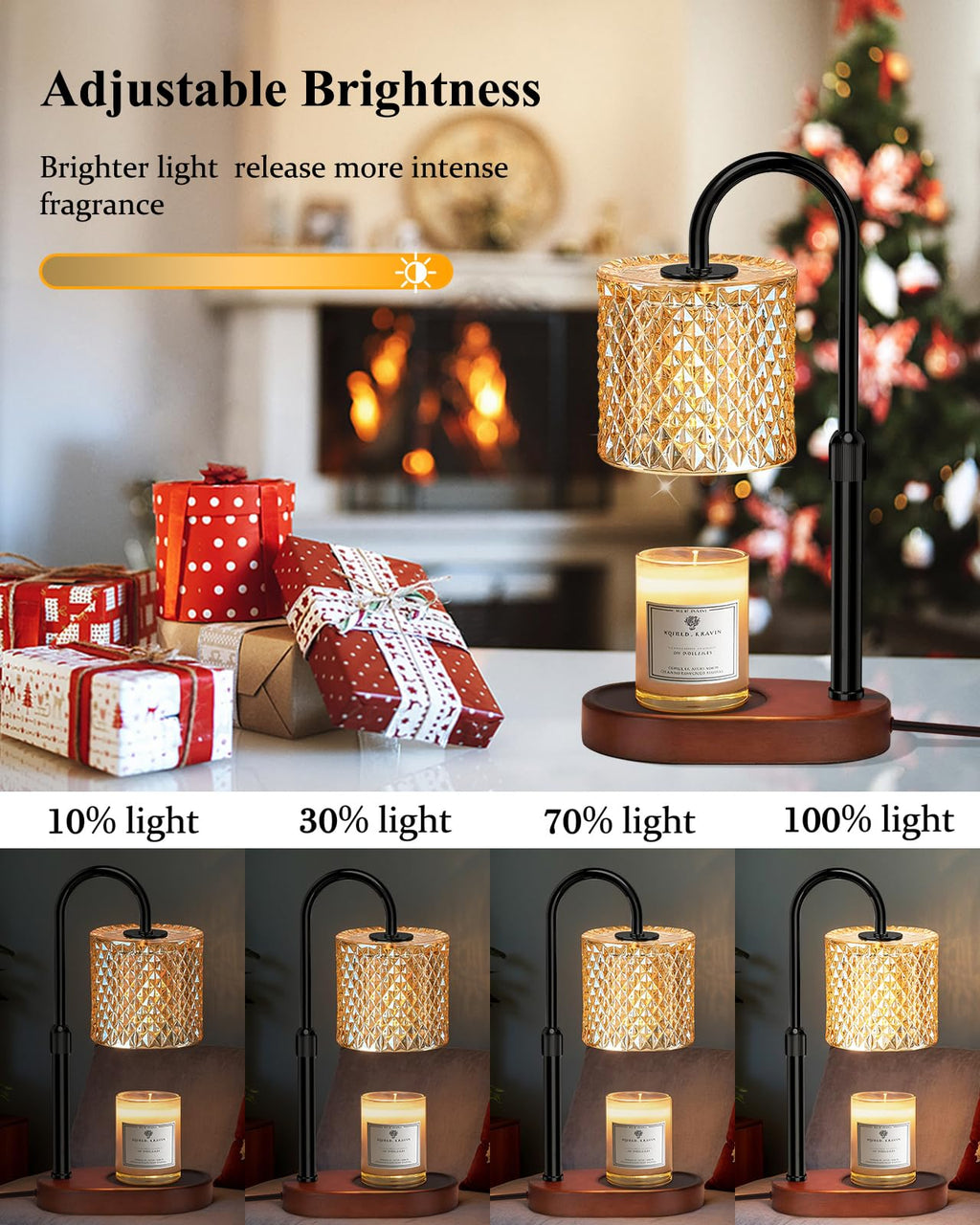 Engpure Candle Warmer Lamp with Timer Dimmer Height Adjustable for Women Birthday Gift, Mothers Day Gift, House Warming Gifts New Home Decor, Electric Candle Warmer Gifts for Women