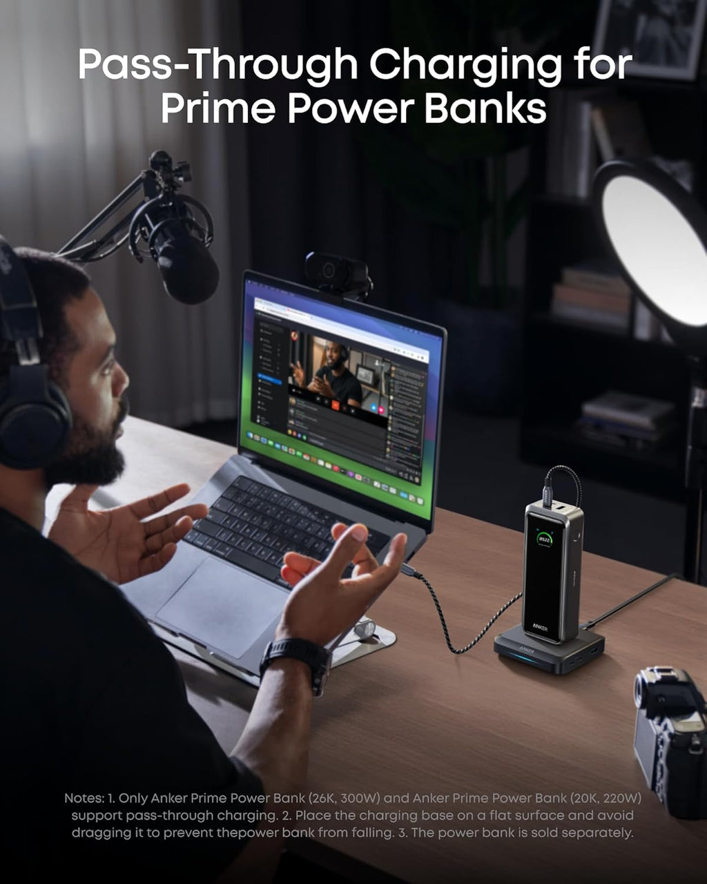 Anker Prime Charging Base 150W for Power Banks Black