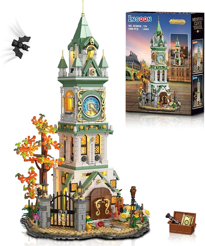 INSOON Magic Clock Tower Building Set 1566 PCS