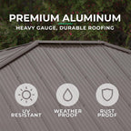 Yardistry 10x10 Meridian Cedar Gazebo Pavilion with Aluminum Roof