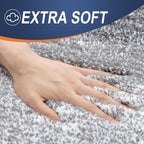 OLANLY Bathroom Rugs Mat 30x20, Extra Soft Absorbent Microfiber Bath Rugs, Rubber Backing, Quick Dry, Machine Washable Bath Mats for Bathroom Floor, Tub and Shower, Home Decor Accessories, Grey