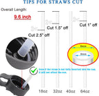 Ouharty Replacement Straws for Hydro Flask Wide-Mouth with Straw Brush