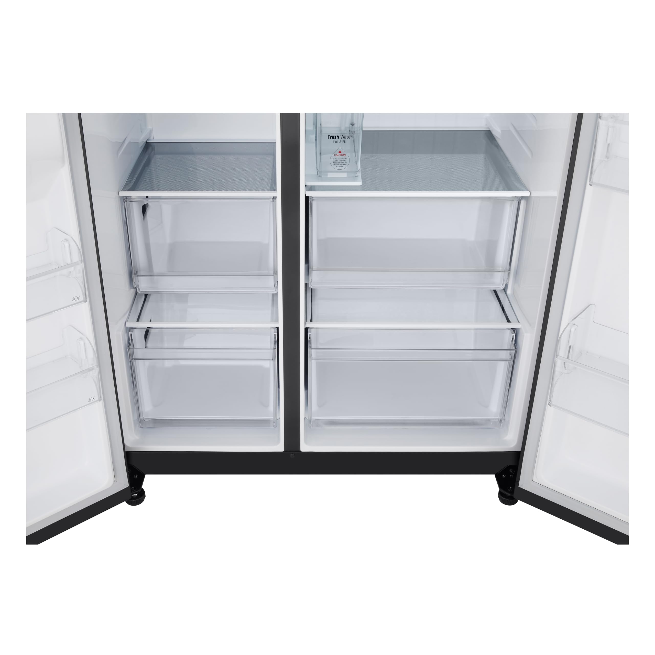 LG GSLC41EPPE Side-by-Side | Smart inverter Compressor |Eis- und Wasserspender| Wassertank | Freistehend | Total No Frost