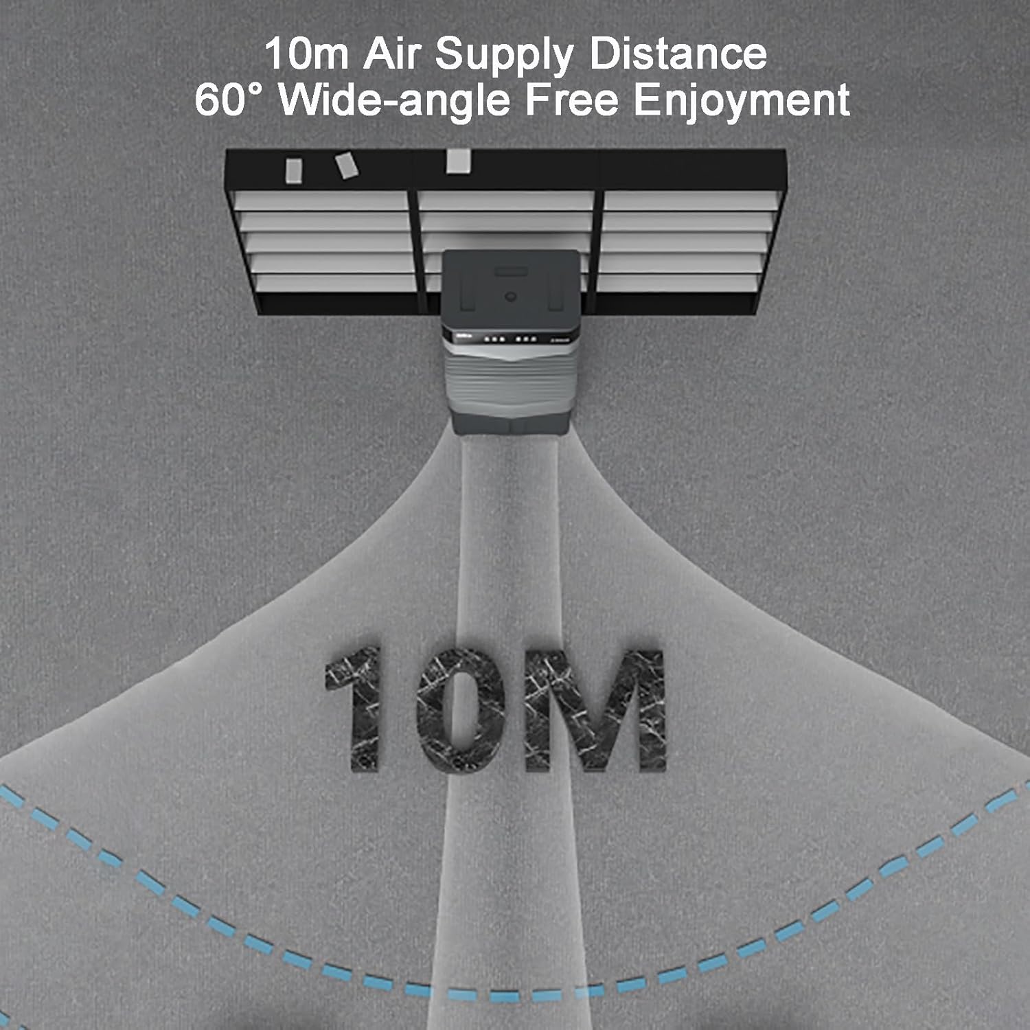 Verdunstungsluftkühler, Industrieller Sumpfluftkühler Für Den Gewerblichen Gebrauch Mit 4 Universalrädern, 120 ° Oszillation, 3 Geschwindigkeiten, 4 Eisbeutel Für, 66L 49x35x105cm