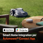 Husqvarna Mähroboter Automower Aspire R4 für 400 m² Fläche I Akku Rasenmäher Roboter, Steuerung per Connect App (inkl. Sprachsteuerung, WLAN, Bluetooth) mit Installations-Kit