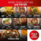 Tefal Easy Fry Dual Zone Digital Air Fryer, 2 Drawers, 8.3L, 8in1, Air Fry, Extra Crisp, Roast, Bake, Reheat, Dehydrate, 6 Portions, Non-Stick, Dishwasher Safe Baskets, Black & Metal EY901840