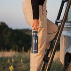 Super Sparrow FlipFlow Stainless Steel Water Bottle 500ml Grey