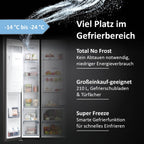 Haier Side-by-Side Kühl Gefrierkombination HSW79F18DIPT I Side by Side Kühlschrank mit Eiswürfelspender, Total No Frost, Wi-Fi & App I 177,5 x 90,5 x 72,6 cm I 601 L Nutzinhalt & Festwasseranschluss