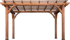 Backyard Discovery Cedar Wooden Pergola 10 x 14 ft Freestanding