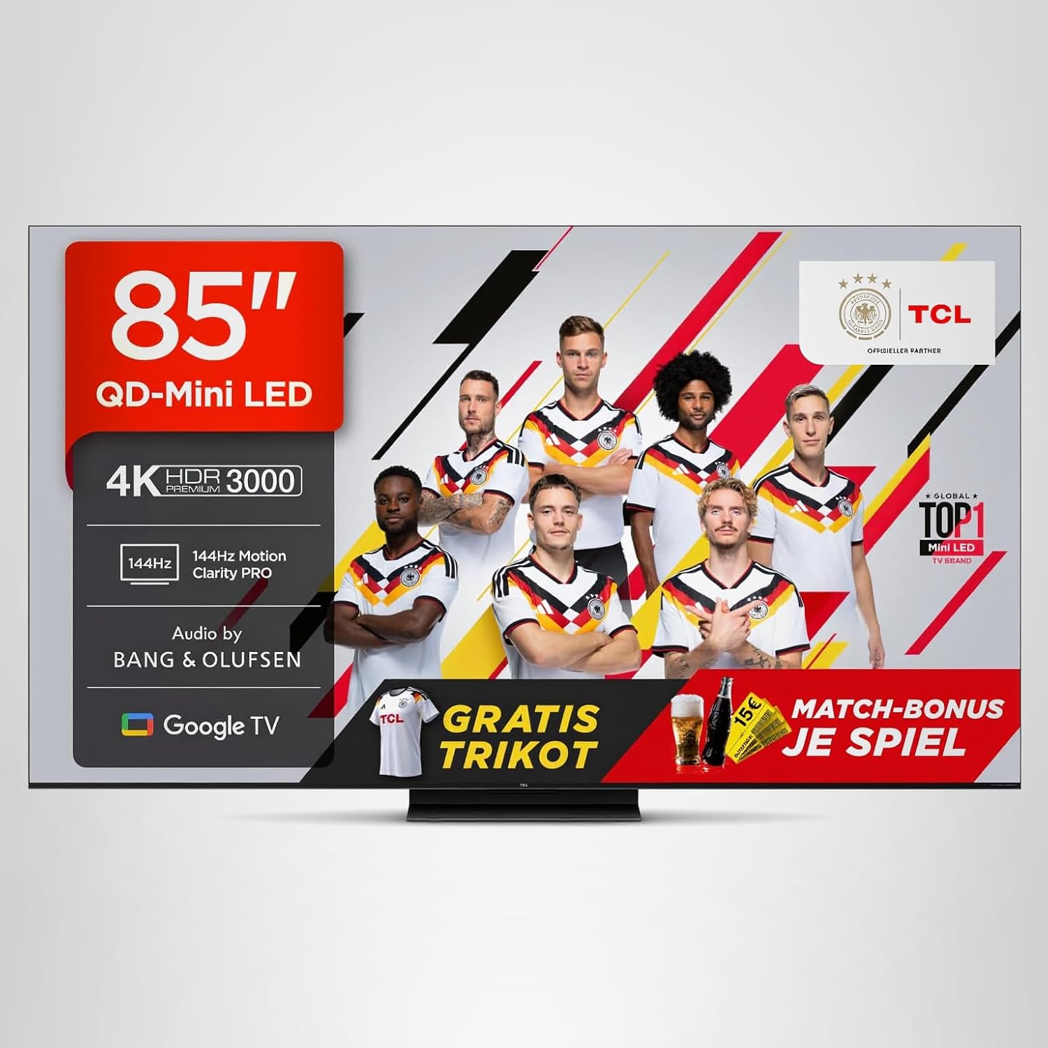 TCL C7K 55in 4K QD-Mini LED Smart TV White