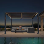 PURPLE LEAF Adjustable Louvered Roof Pergola