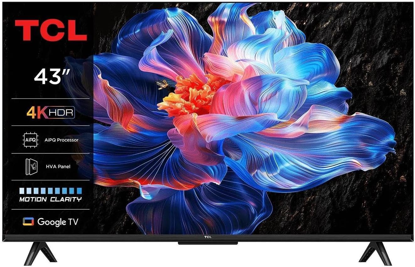 TCL V6C 43-Inch 4K HDR Smart LED TV Google Assistant