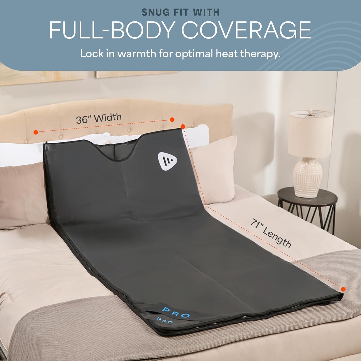 LifePro Infrared Sauna Blanket for Detox & Relaxation – Portable Far Infrared at Home Sauna for Detox, Muscle Tension Release and Recovery – RejuvaWrap Series with Adjustable Heat Settings