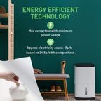 MeacoDry Arete® One 12L dual Dehumidifier & HEPA air purifier for regular sized homes - prevents damp and condensation - ultra-quiet - low energy laundry mode- night mode - five year warranty