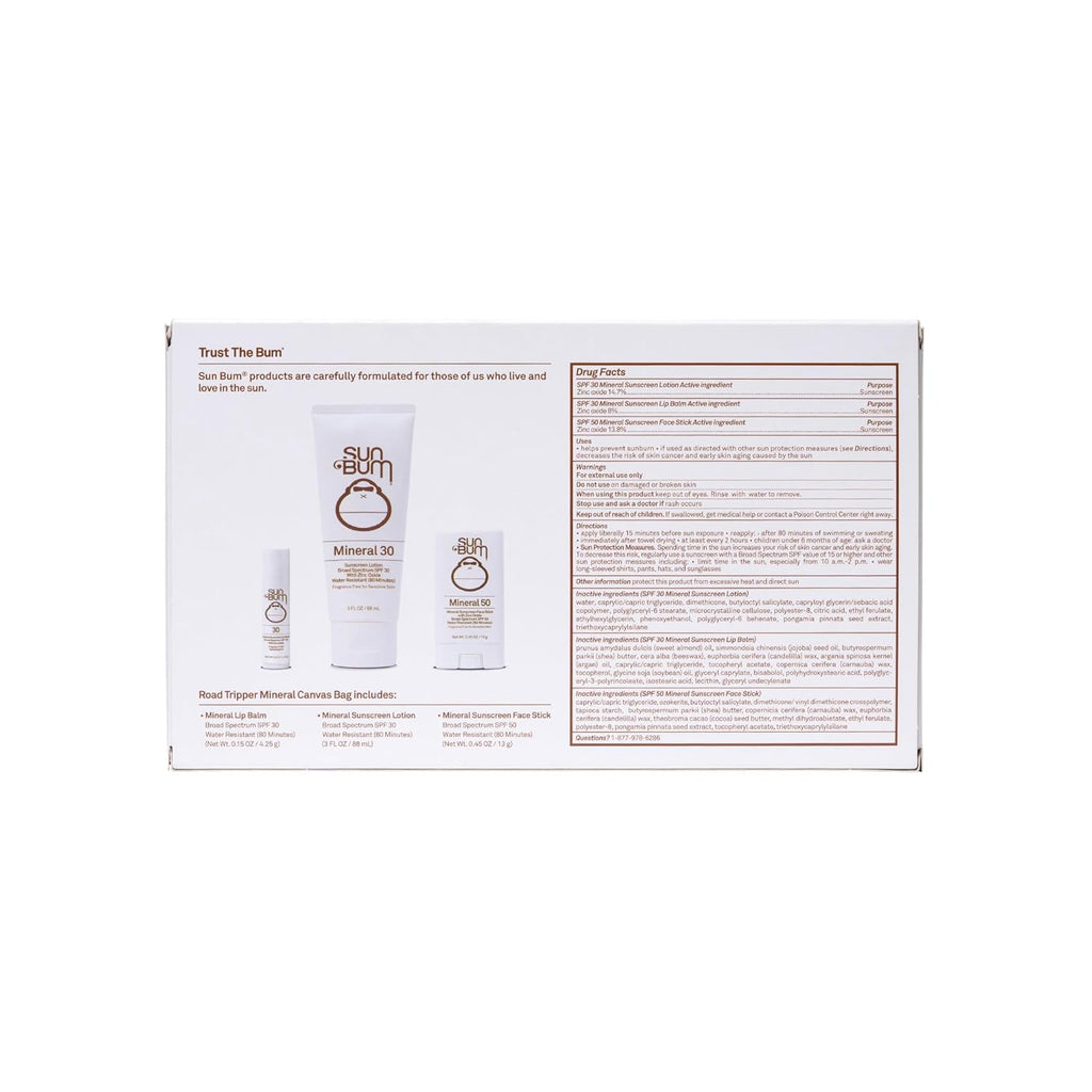 Sun Bum Mineral Road Tripper Travel Sun Care Pack 3-Piece