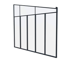 Palram Canopia Terrassenabdeckung Four Series Seitenwand grau, 4 Meter Tiefe, 4 Meter Tiefe