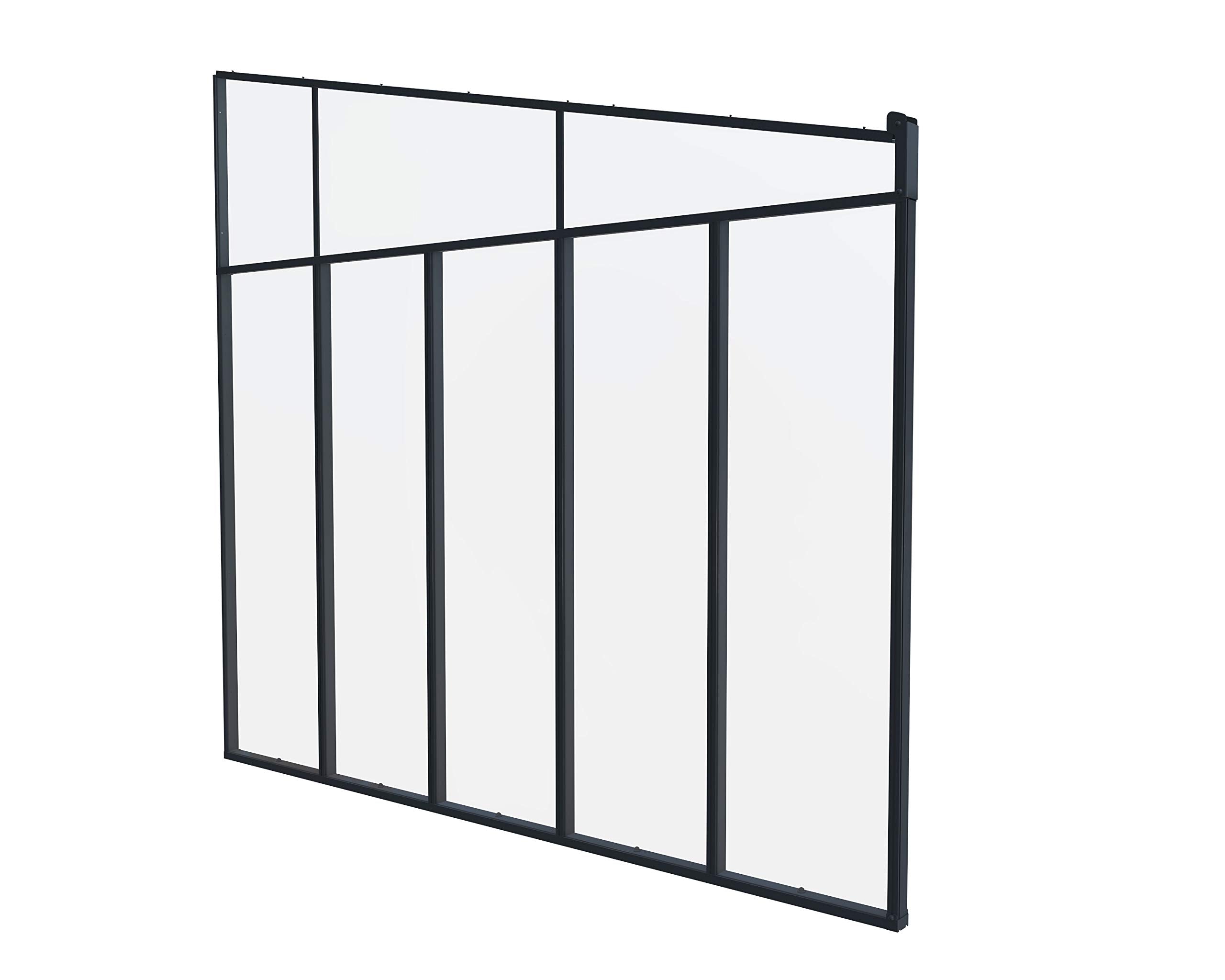 Palram Canopia Terrassenabdeckung Four Series Seitenwand grau, 4 Meter Tiefe, 4 Meter Tiefe