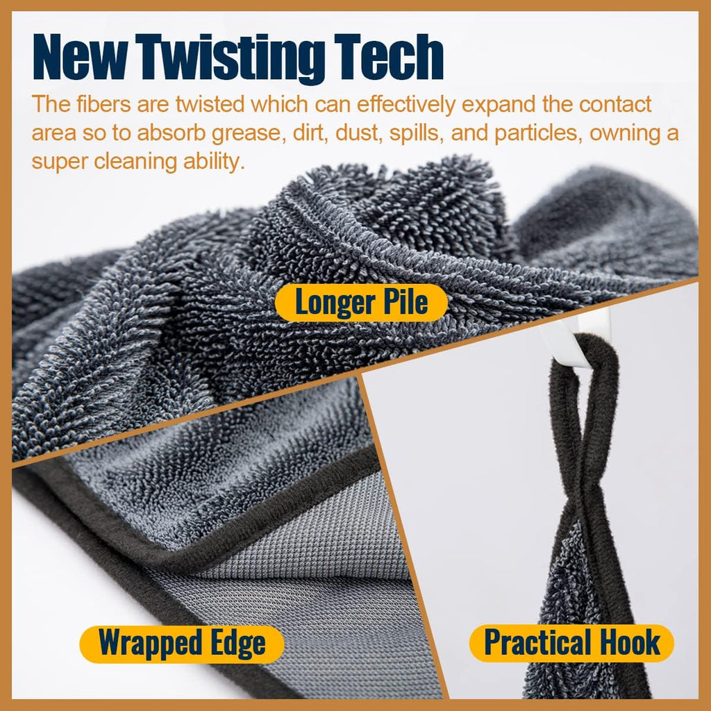 Airlab Twisted Microfiber Cleaning Cloth 2 Pack 60x40cm