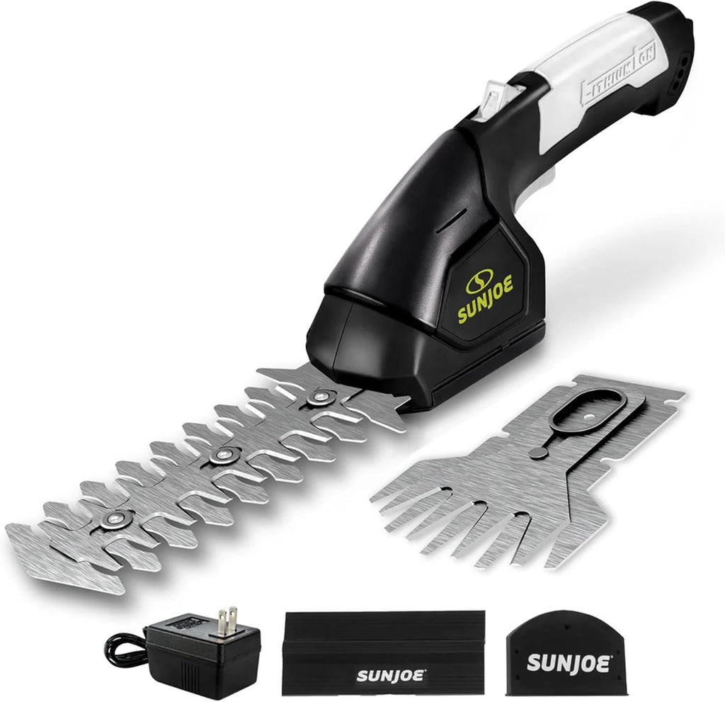 Sun Joe HJ604C 2-in-1 Cordless Grass Shear And Hedge Trimmer Black