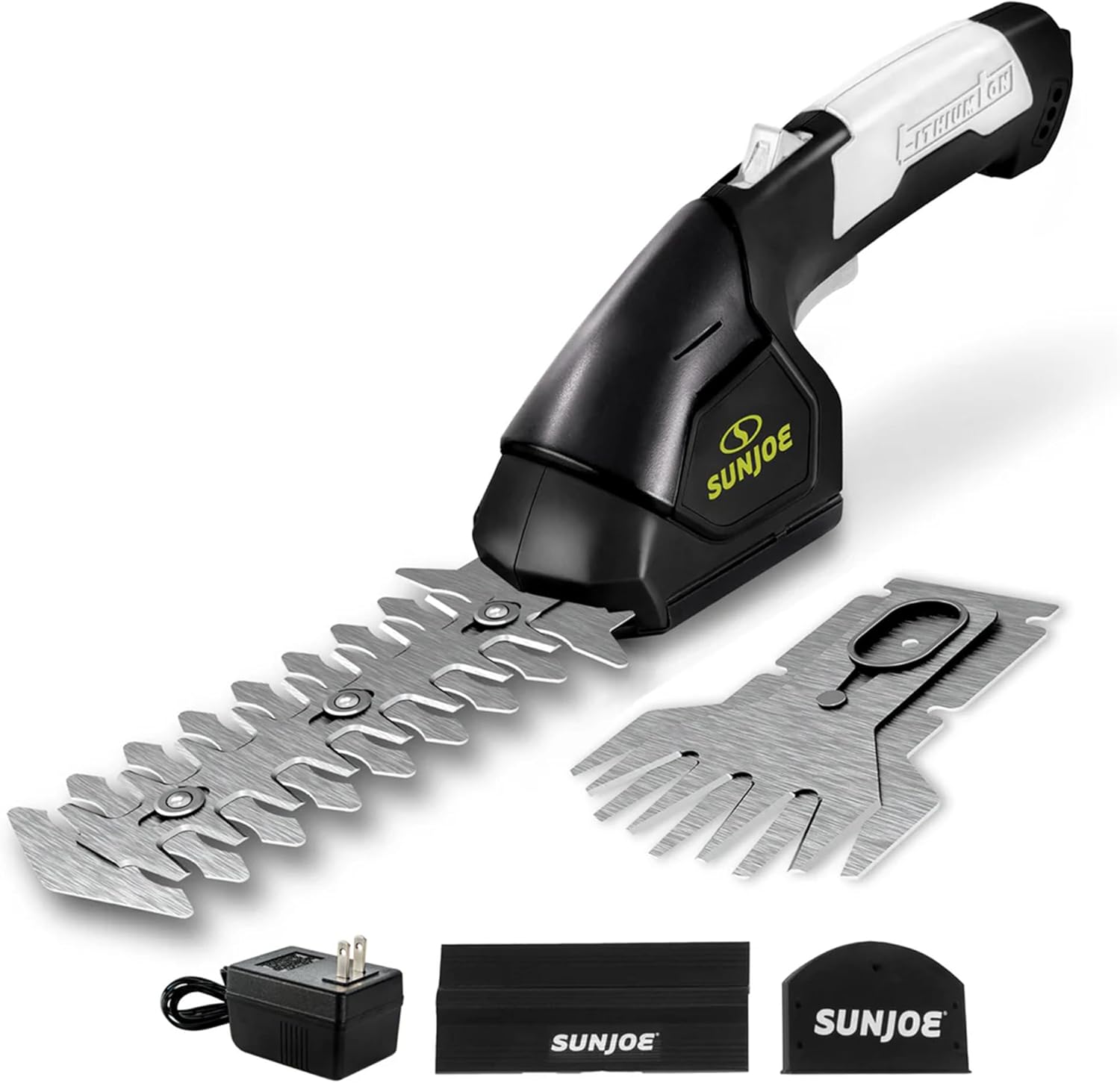 Sun Joe HJ604C 2-in-1 Cordless Grass Shear And Hedge Trimmer Black