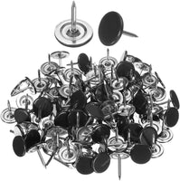 WeddHuis 50 Count Decorative Furniture Nails 11mm x 13mm Black