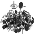 WeddHuis 50 Count Decorative Furniture Nails 11mm x 13mm Black