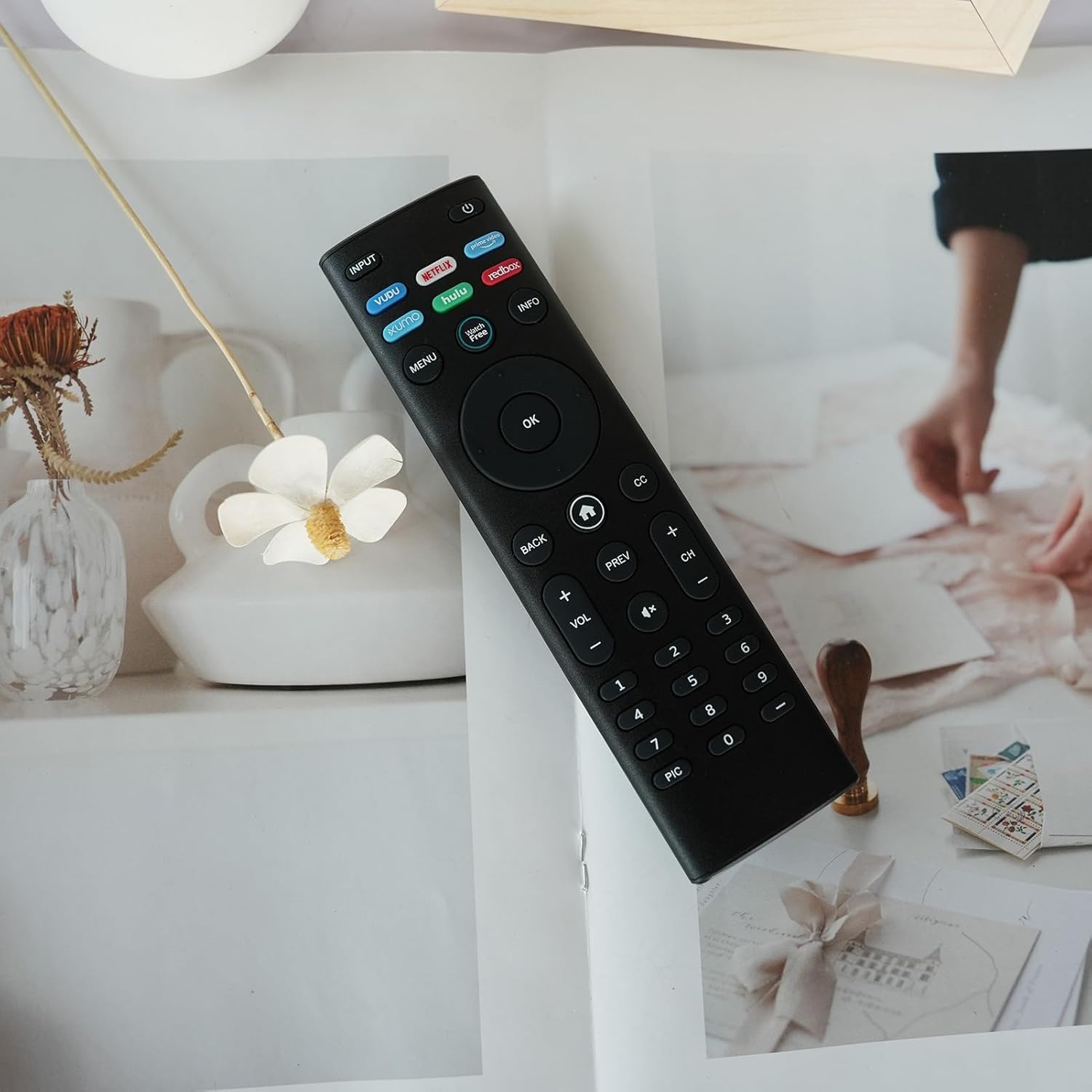 Kassionel XRT-140 Replacement Remote for Vizio Smart TV Black