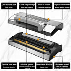 2025 Upgraded Precision Fast-Vacuum Sealer, LIWUNON Commercial Full Automatic Food Vacuum Sealer Machine, Double Heat Seal, Built-in Cutter&Bag Storage, Powerful Food Vacuum Saver, 2 Bag Rolls&hose