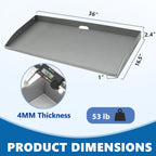 SafBbcue Heavy-Duty Steel Griddle Replacement Top for Blackstone 36"