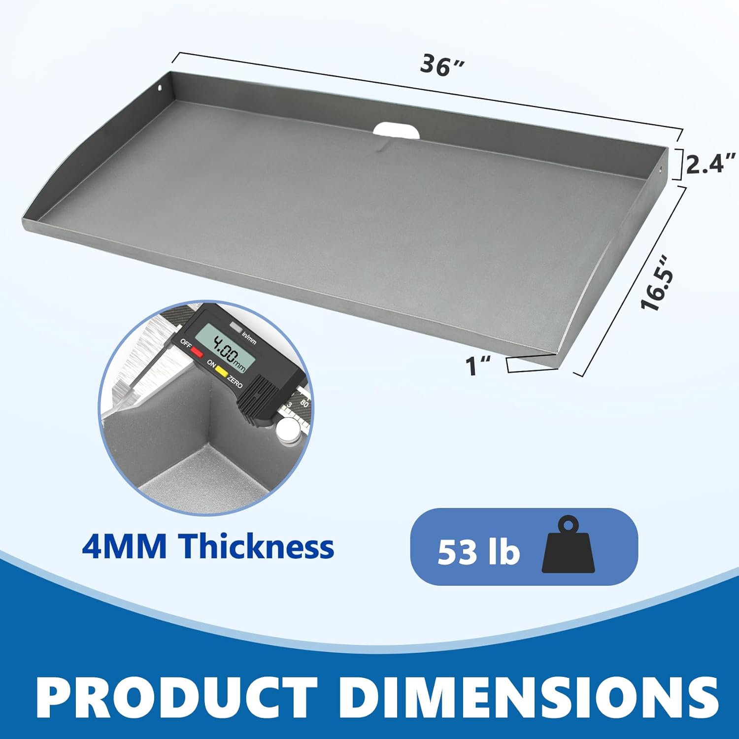 SafBbcue Heavy-Duty Steel Griddle Replacement Top for Blackstone 36"