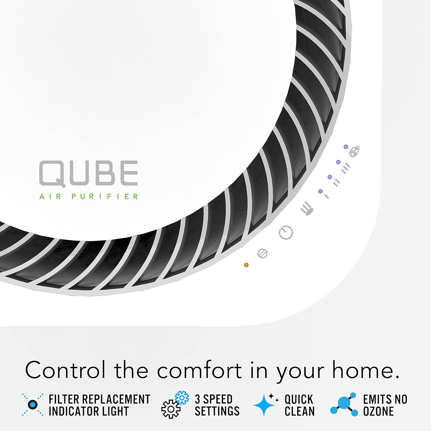 Vornado QUBE50 True HEPA Air Purifier White