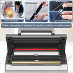 2025 Upgraded Precision Fast-Vacuum Sealer, LIWUNON Commercial Full Automatic Food Vacuum Sealer Machine, Double Heat Seal, Built-in Cutter&Bag Storage, Powerful Food Vacuum Saver, 2 Bag Rolls&hose