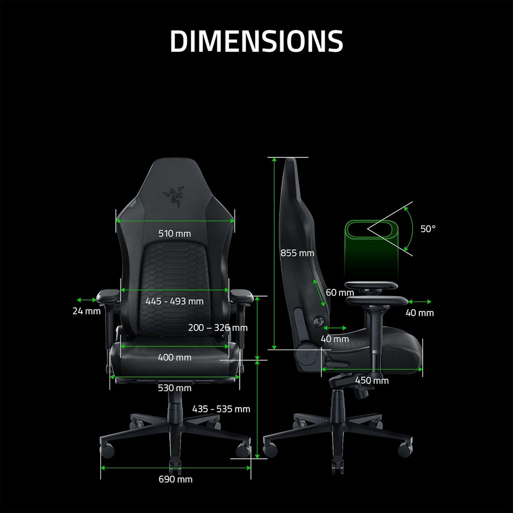 Razer Iskur V2 Gaming Chair with Adaptive Lumbar Support